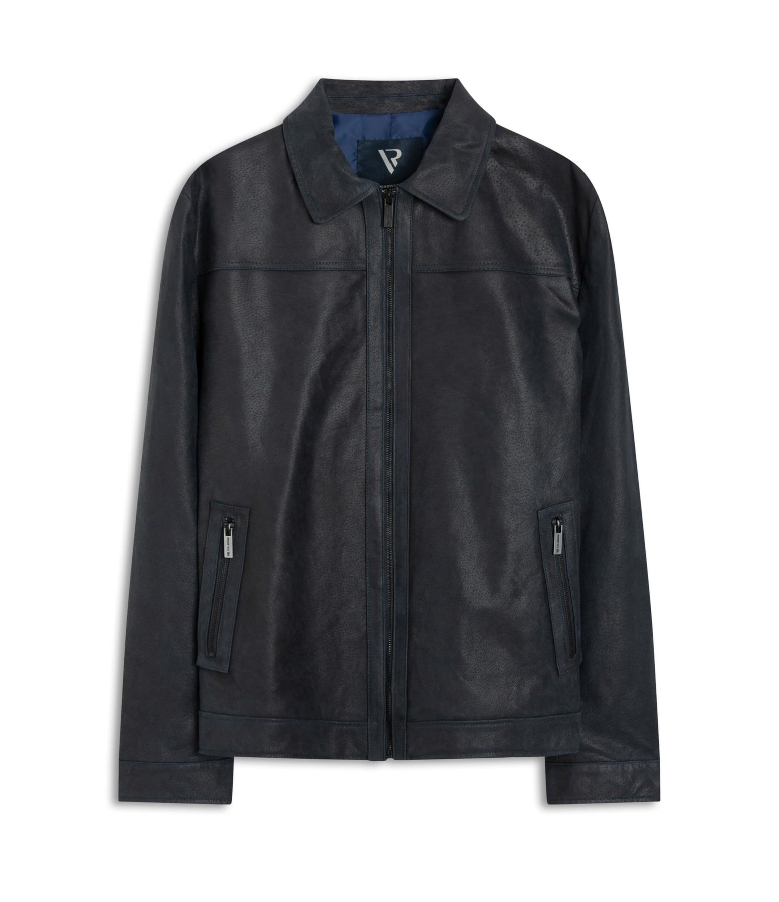 Jaqueta Couro Canaria Dark Navy