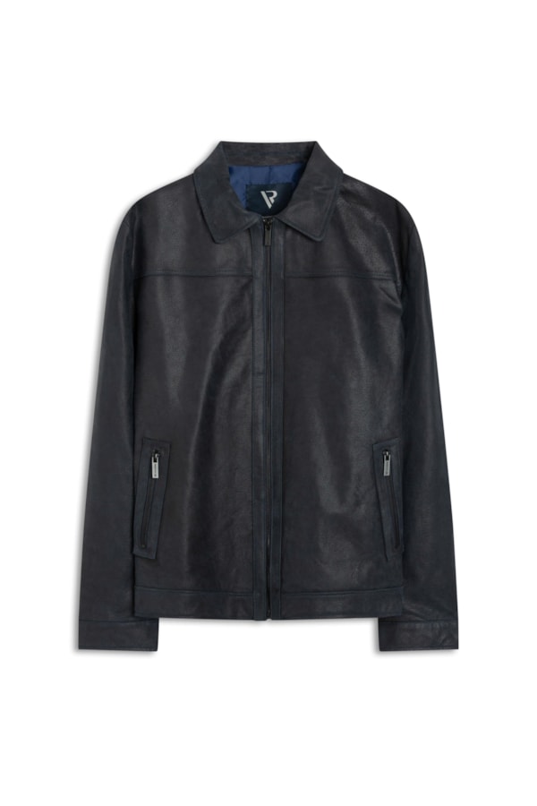 Jaqueta Couro Canaria Dark Navy