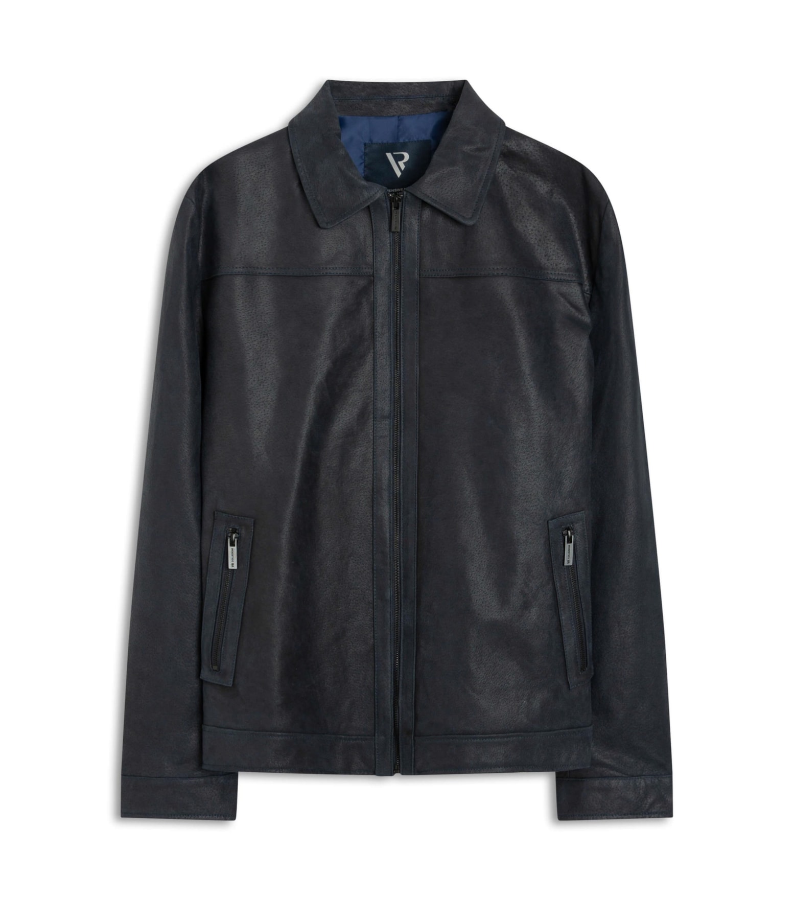 Jaqueta Couro Canaria Dark Navy