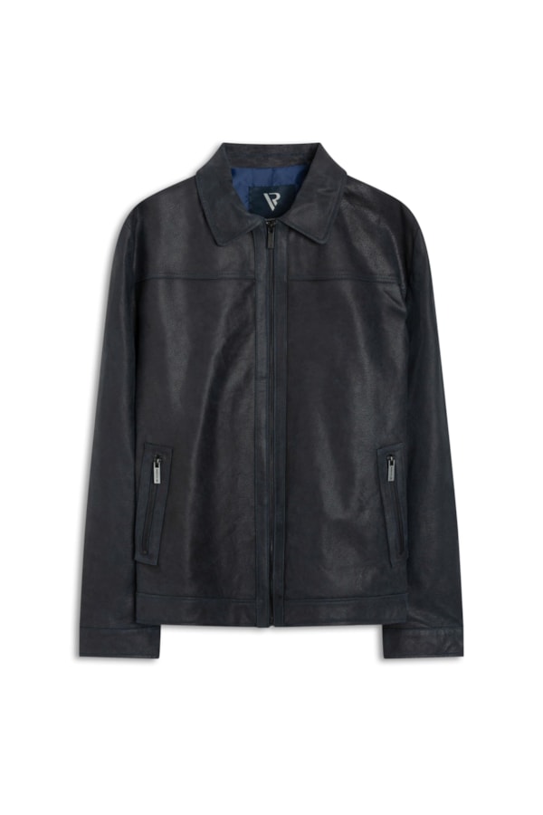 Jaqueta Couro Canaria Dark Navy