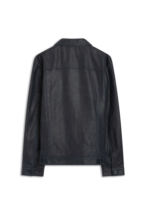 Jaqueta Couro Canaria Dark Navy