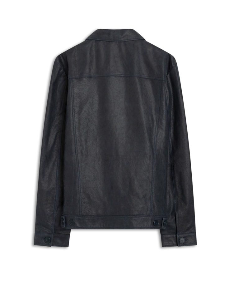 Jaqueta Couro Canaria Dark Navy
