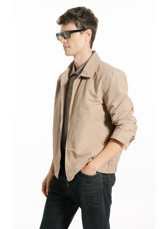 Jaqueta Golf Cotton Nylon Caqui