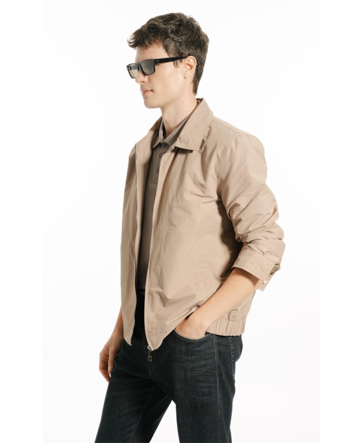Jaqueta Golf Cotton Nylon Caqui