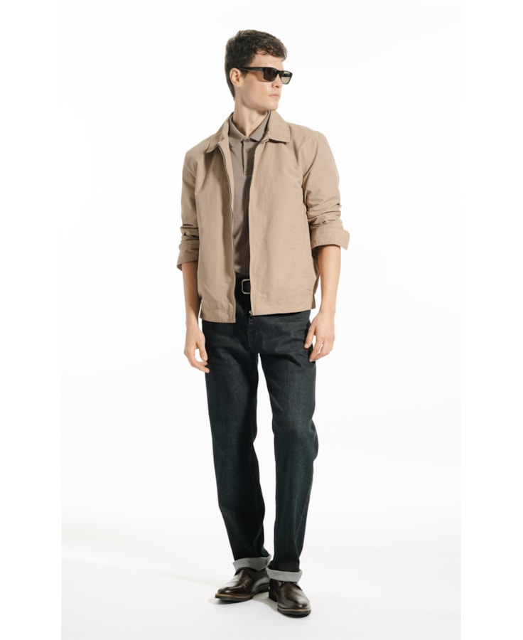 Jaqueta Golf Cotton Nylon Caqui