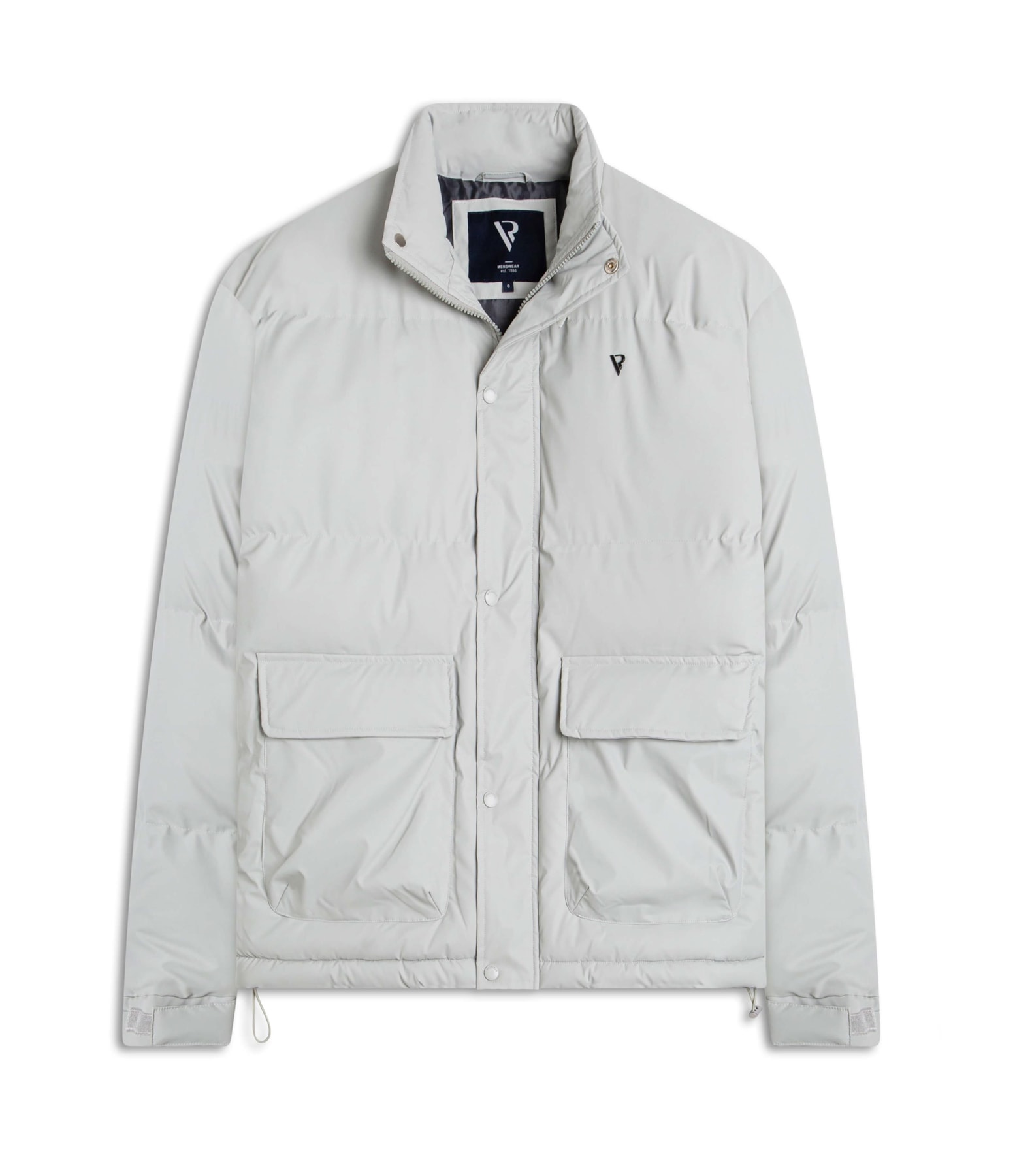 Jaqueta Iceland Puffer Cinza Claro