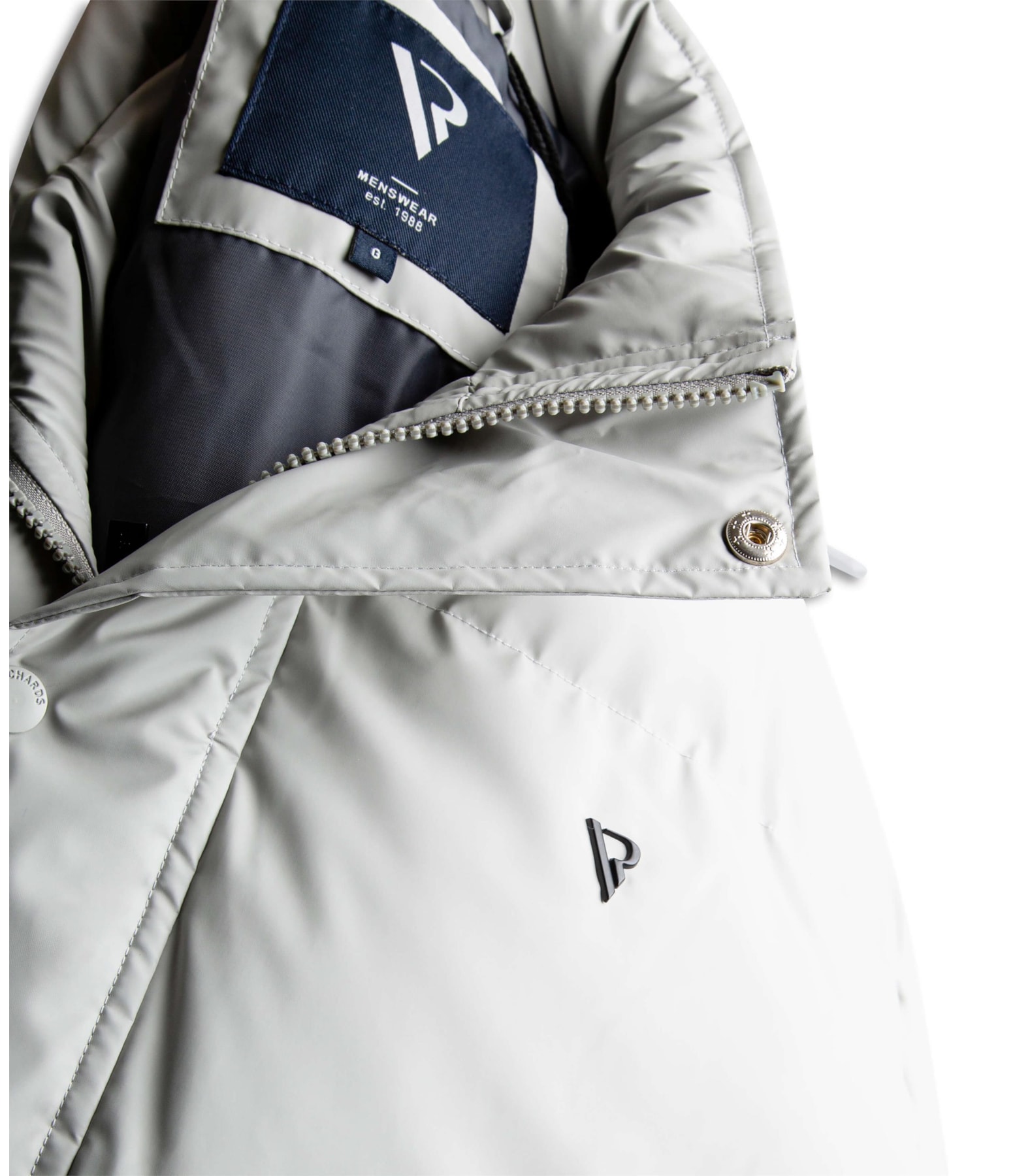 Jaqueta Iceland Puffer Cinza Claro