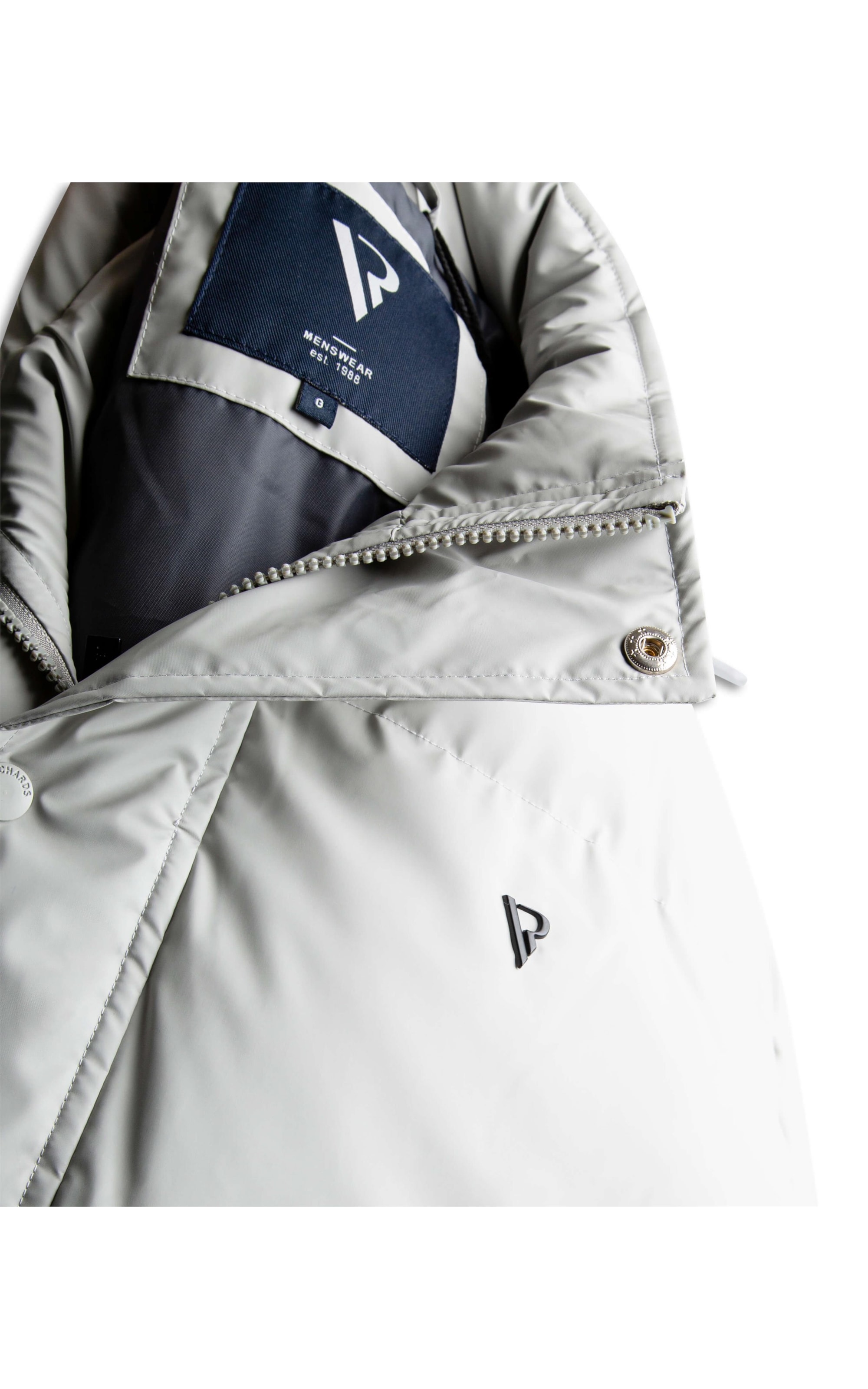 Jaqueta Iceland Puffer Cinza Claro