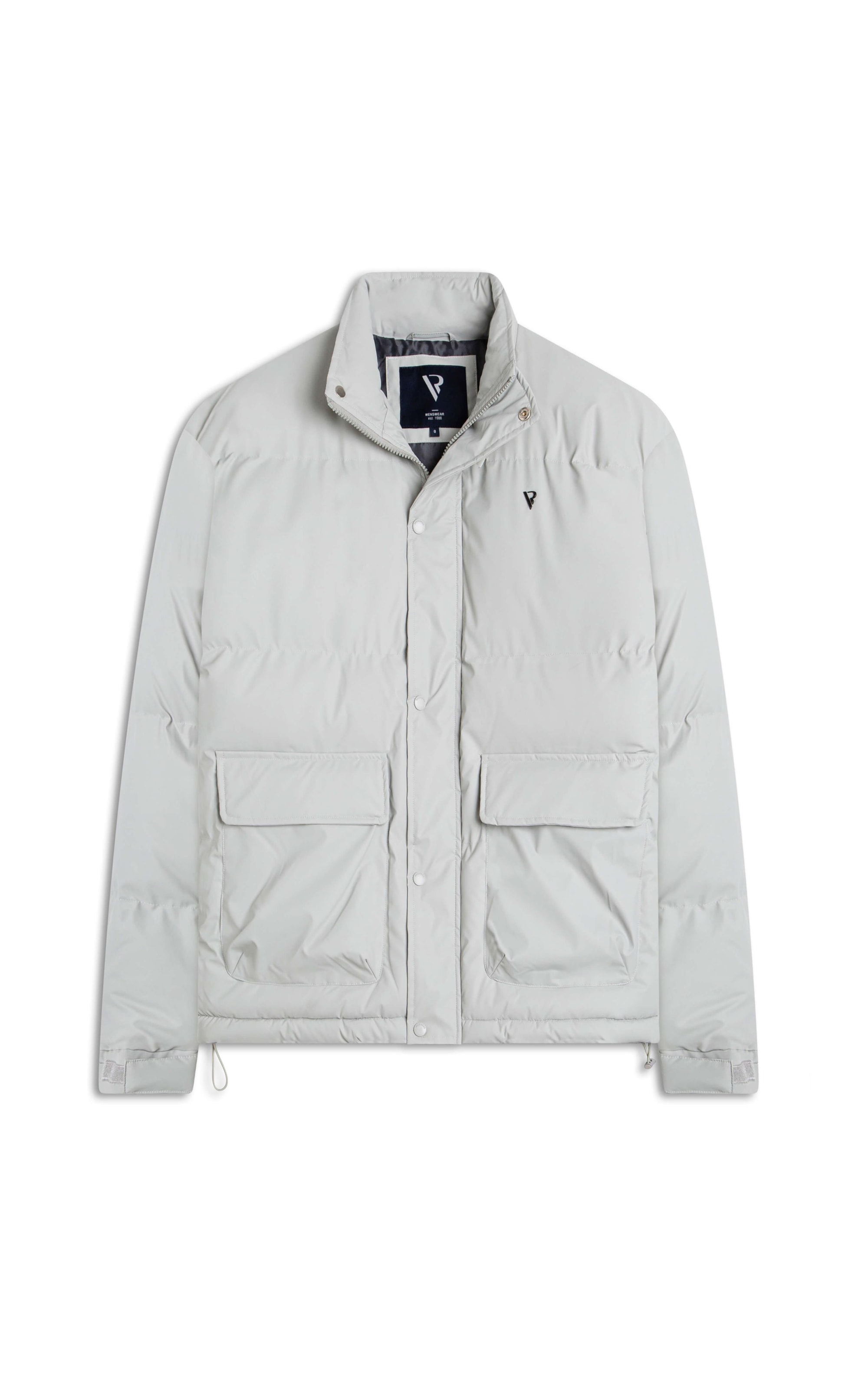 Jaqueta Iceland Puffer Cinza Claro