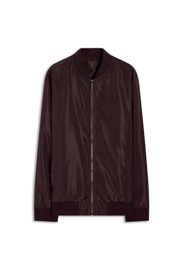 Jaqueta Nylon Arm Pocket Dark Wine