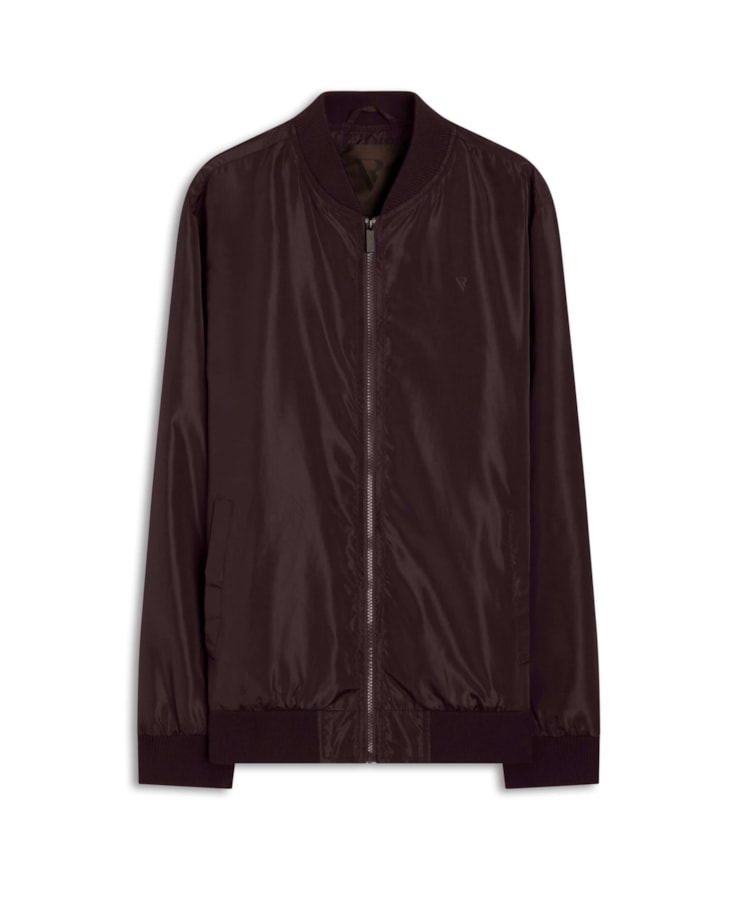 Jaqueta Nylon Arm Pocket Dark Wine