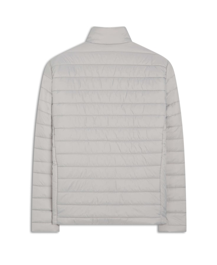 Jaqueta Nylon Light Down Cinza Claro