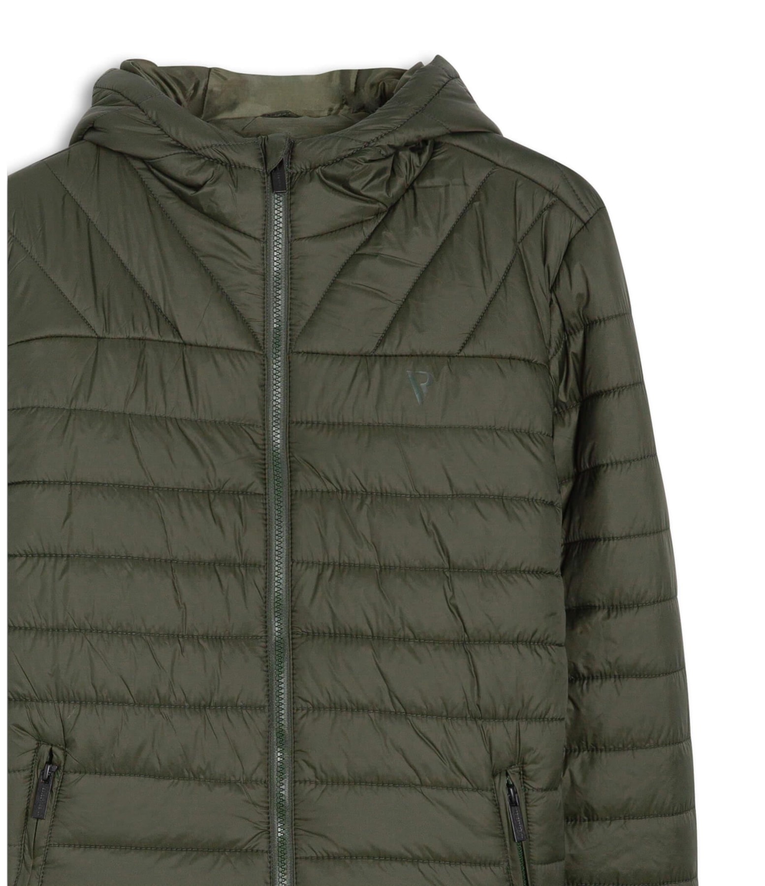 Jaqueta Nylon Light Hood Verde Militar