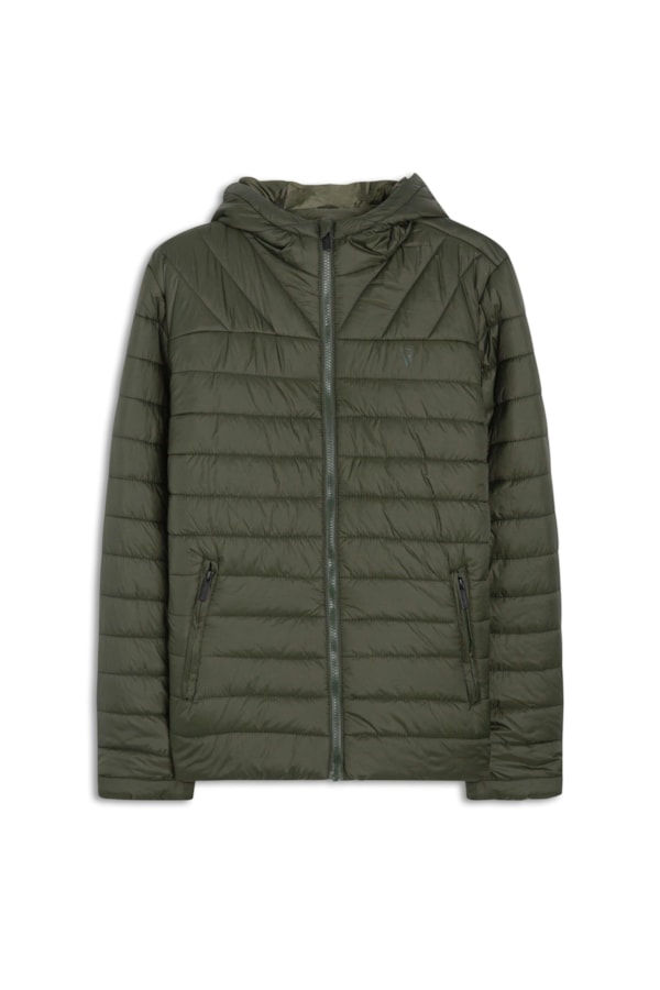 Jaqueta Nylon Light Hood Verde Militar