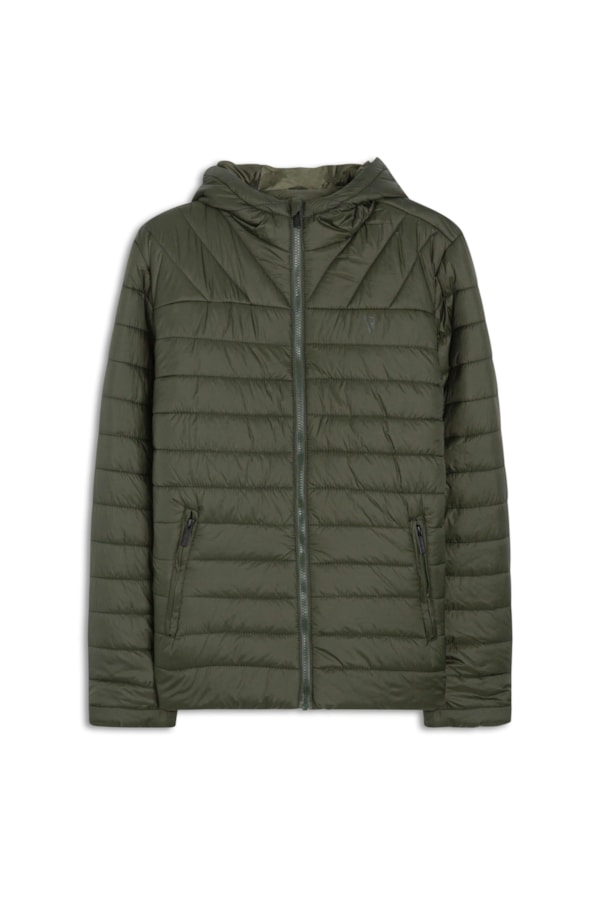 Jaqueta Nylon Light Hood Verde Militar