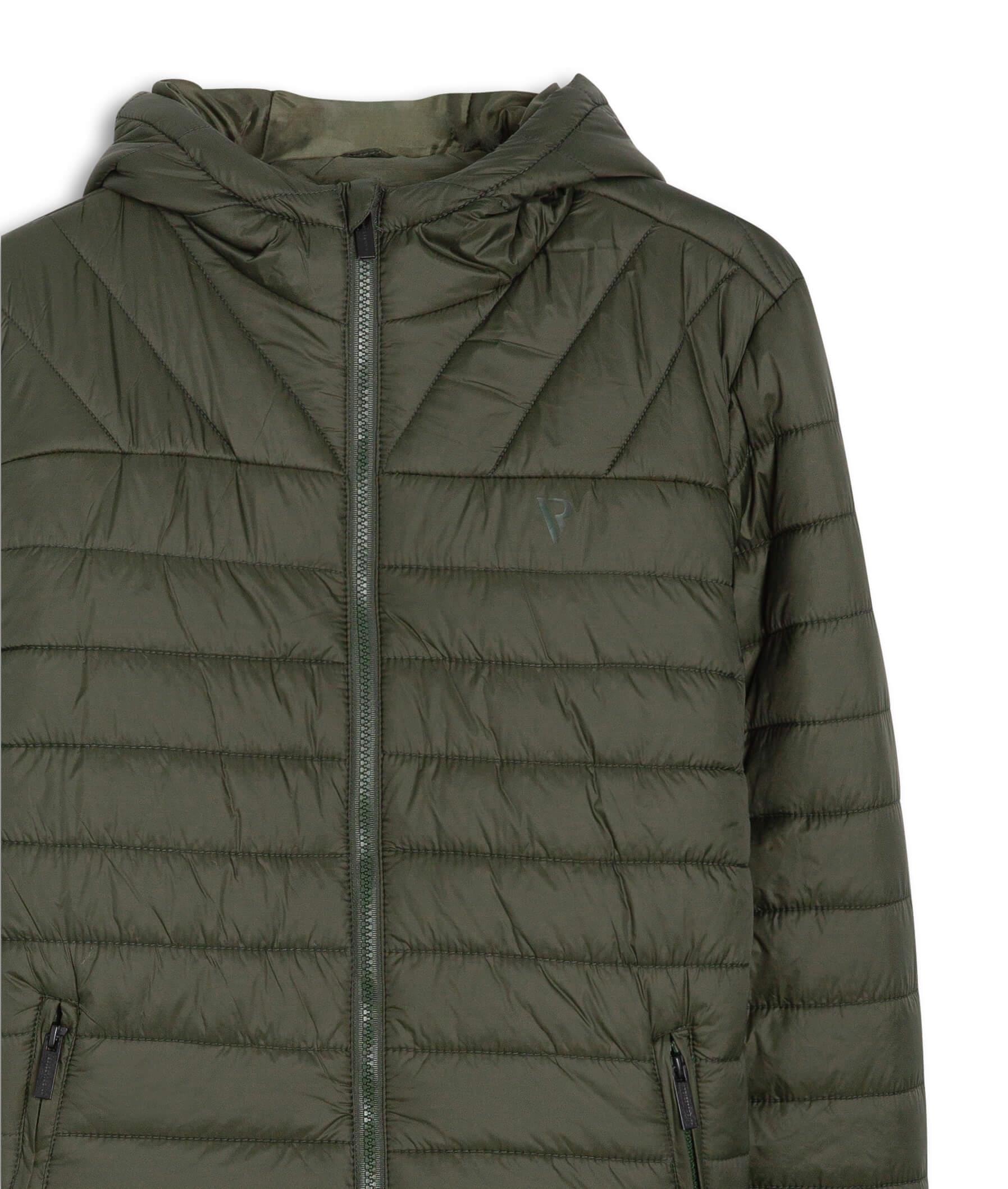 Jaqueta Nylon Light Hood Verde Militar