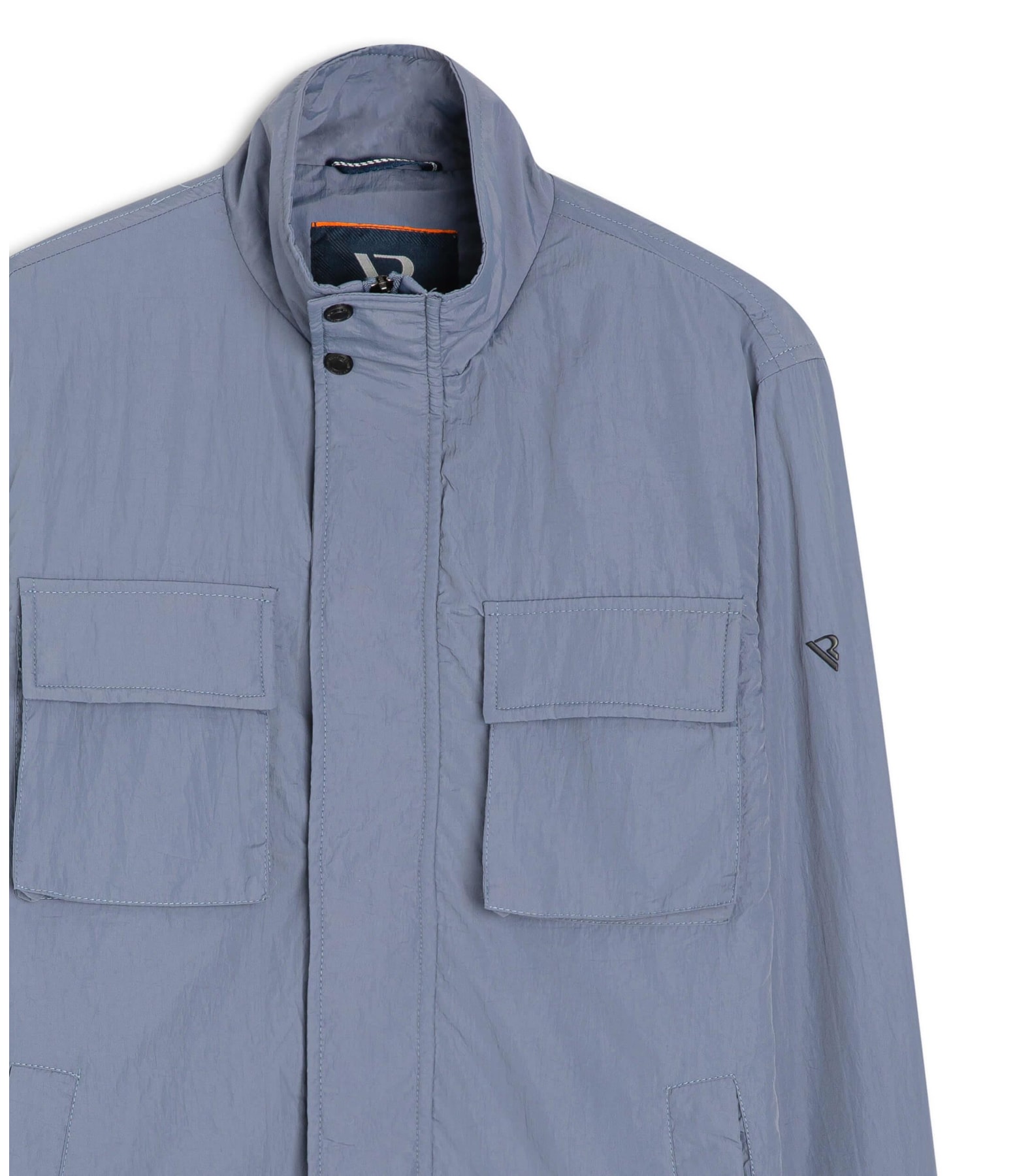 Jaqueta Nylon Pockets Azul Pervante