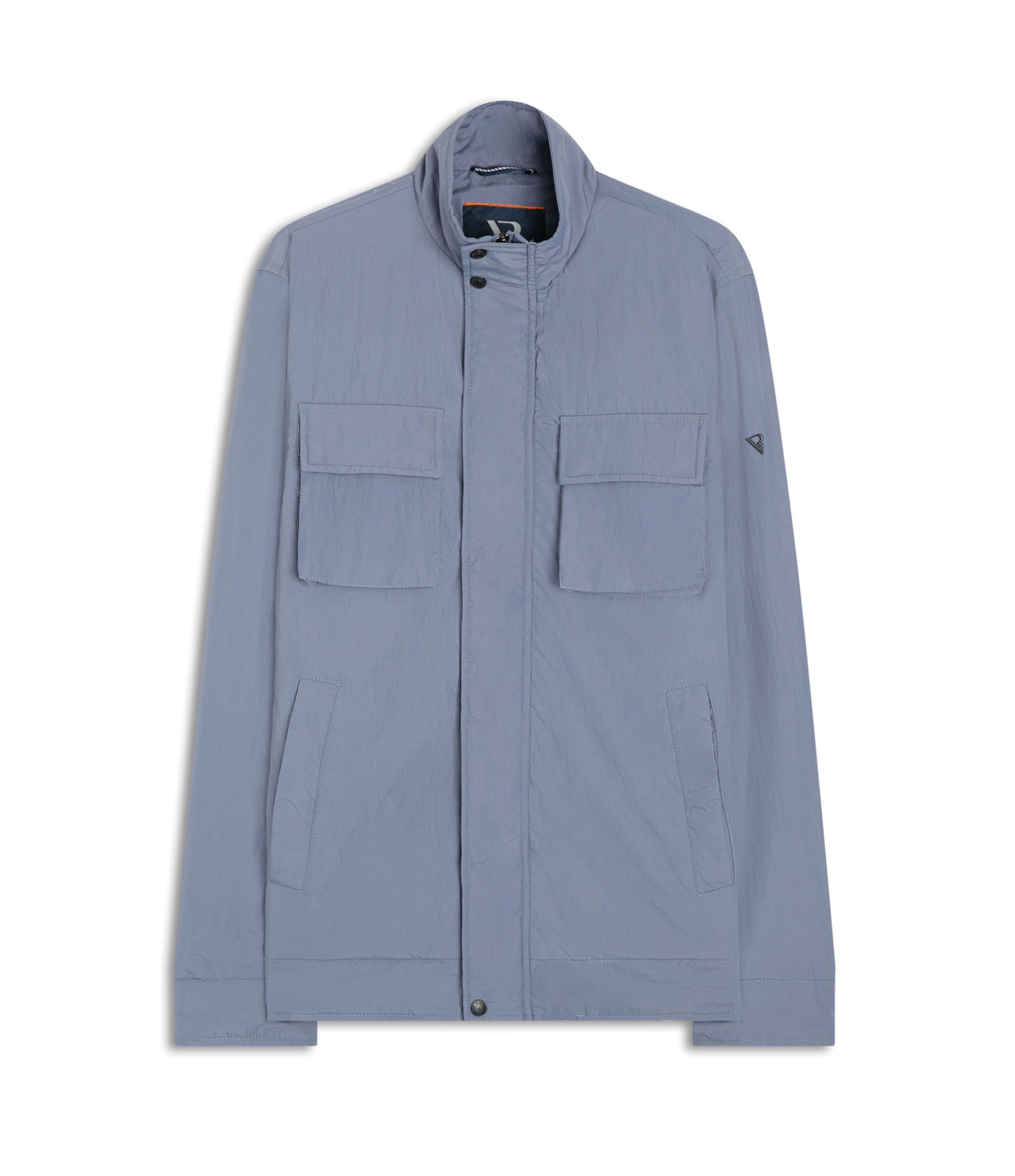 Jaqueta Nylon Pockets Azul Pervante