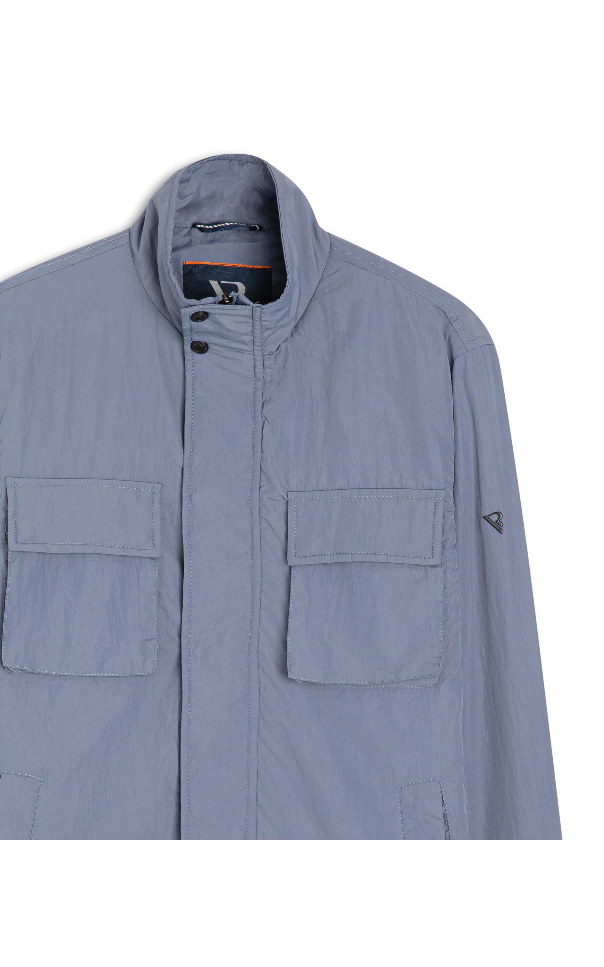 Jaqueta Nylon Pockets Azul Pervante