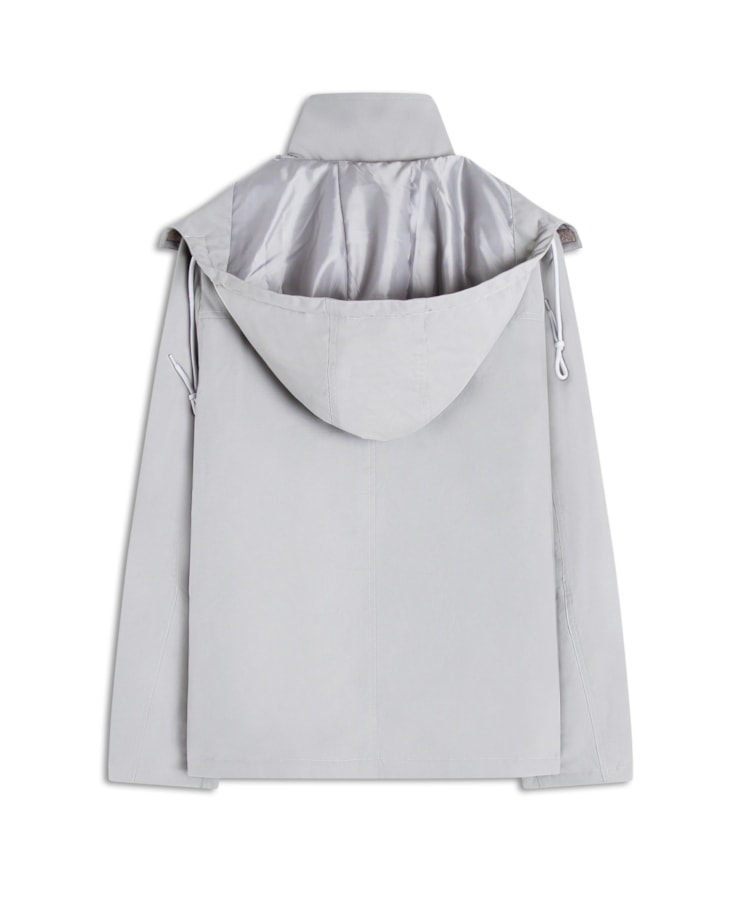 Jaqueta Nylon Ribbon Cinza Claro