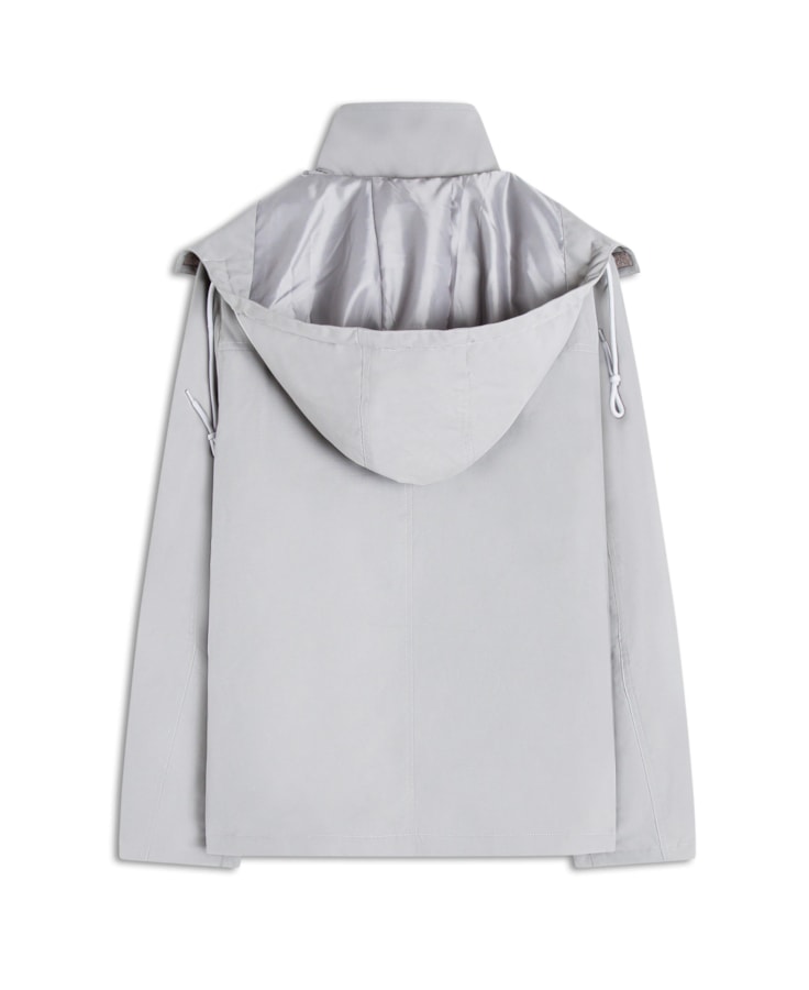 Jaqueta Nylon Ribbon Cinza Claro