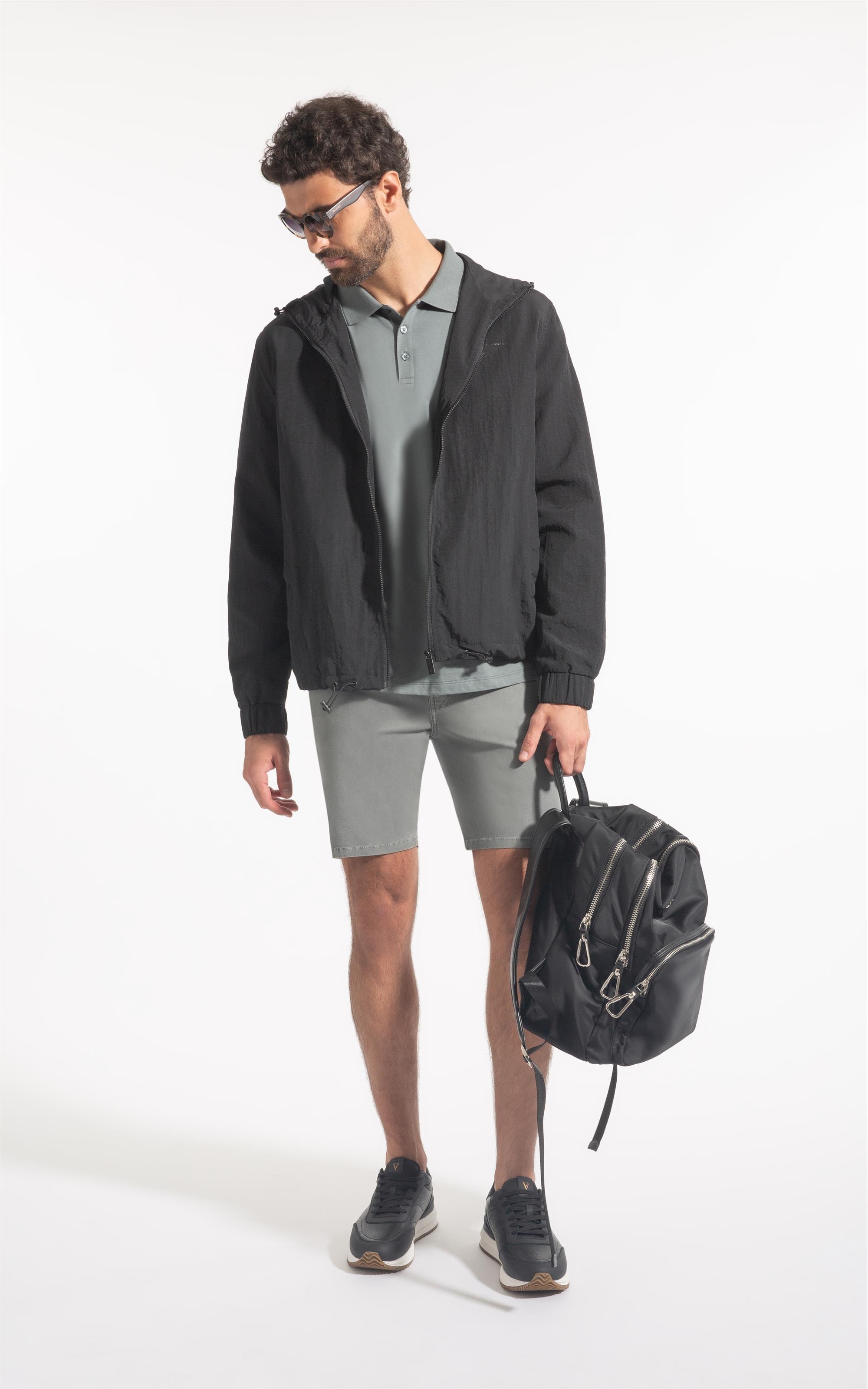 Jaqueta Nylon Windbreaker Preto