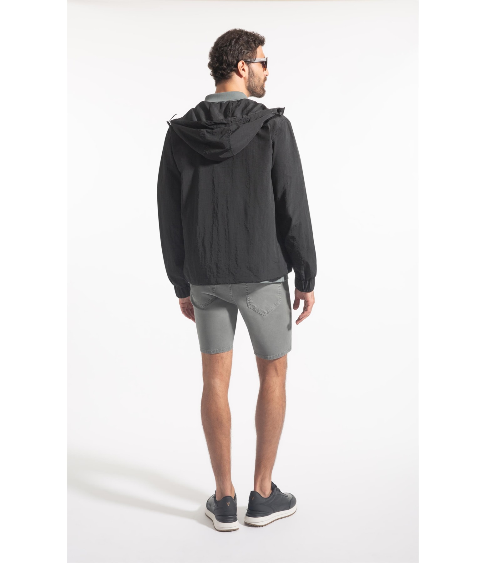 Jaqueta Nylon Windbreaker Preto