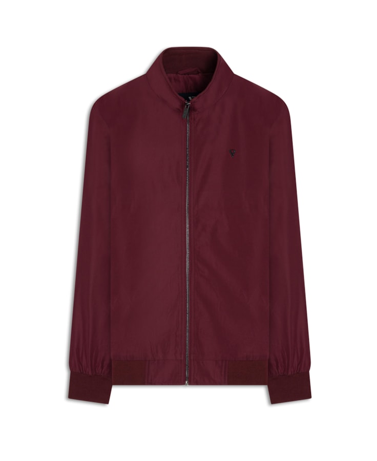 Jaqueta Padding Bomber Bordeaux