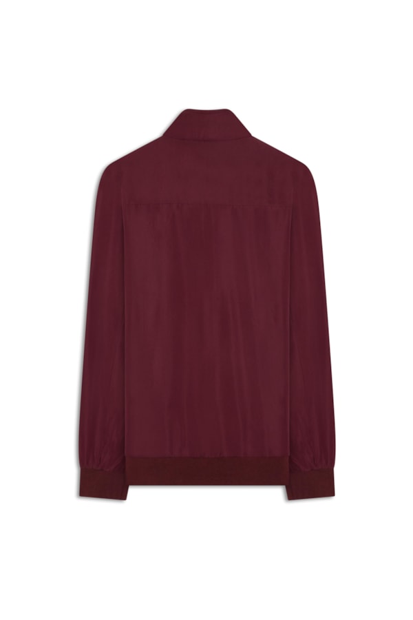 Jaqueta Padding Bomber Bordeaux