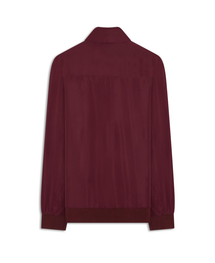 Jaqueta Padding Bomber Bordeaux