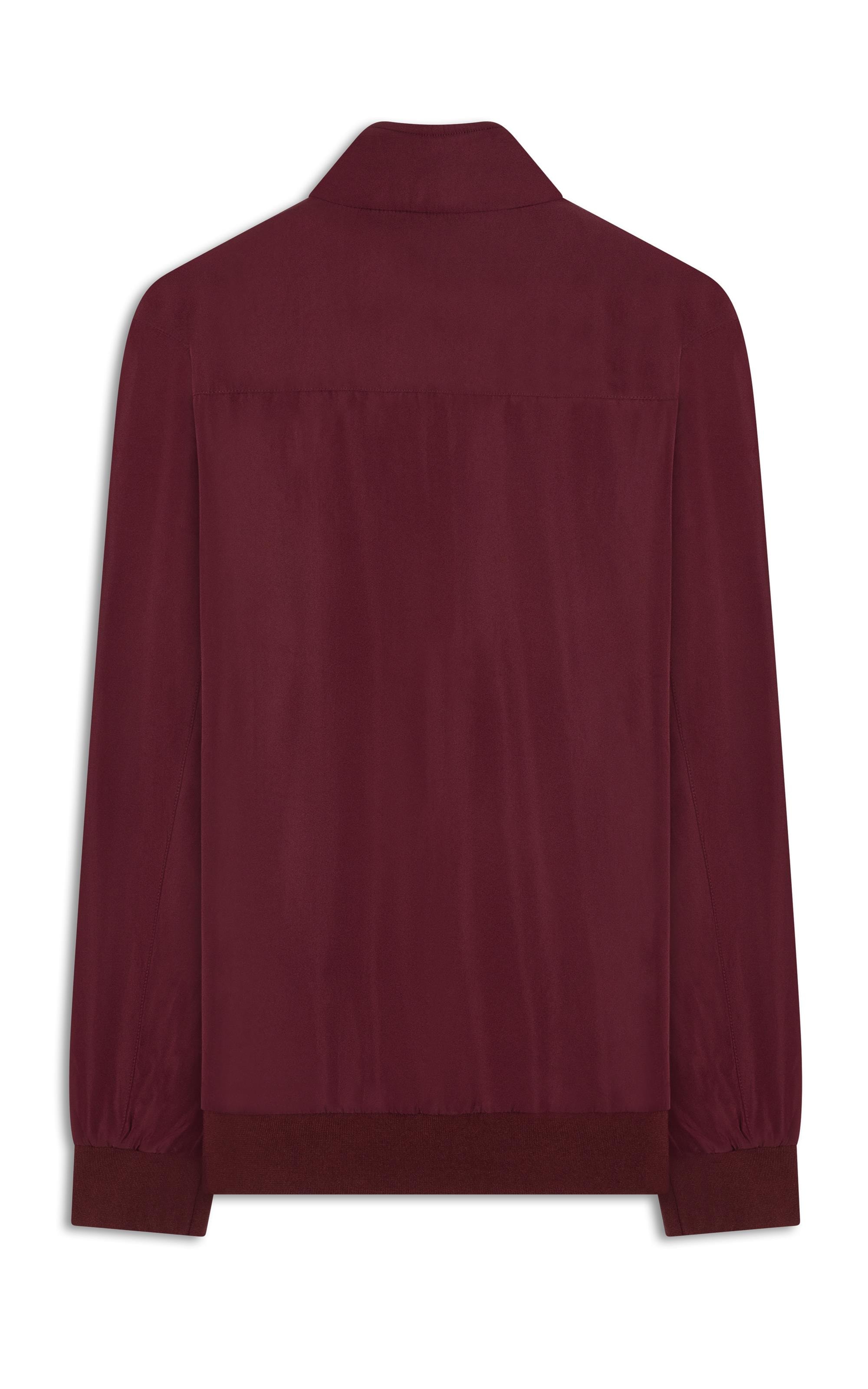 Jaqueta Padding Bomber Bordeaux