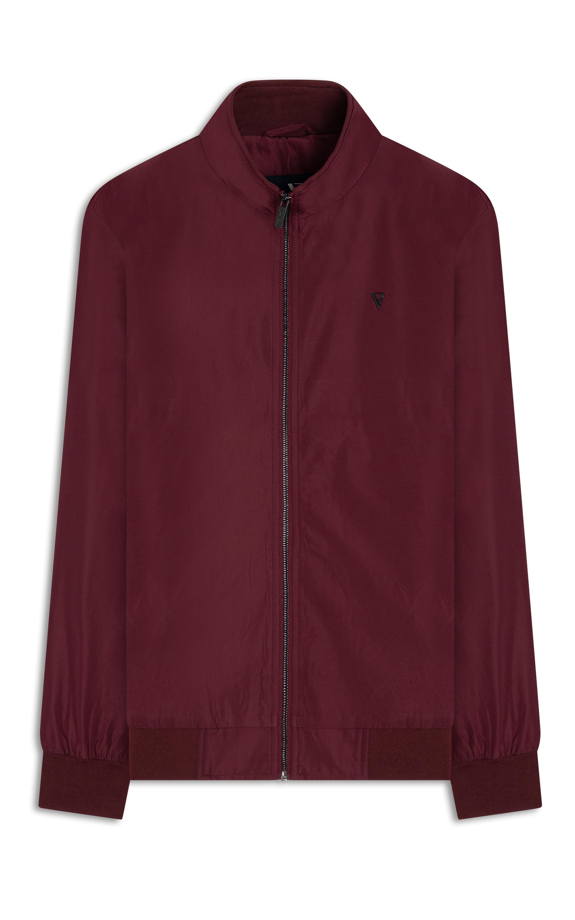 Jaqueta Padding Bomber Bordeaux