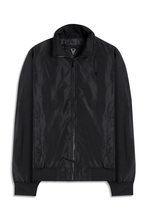 Jaqueta Padding Bomber Rib Pocket New Preto