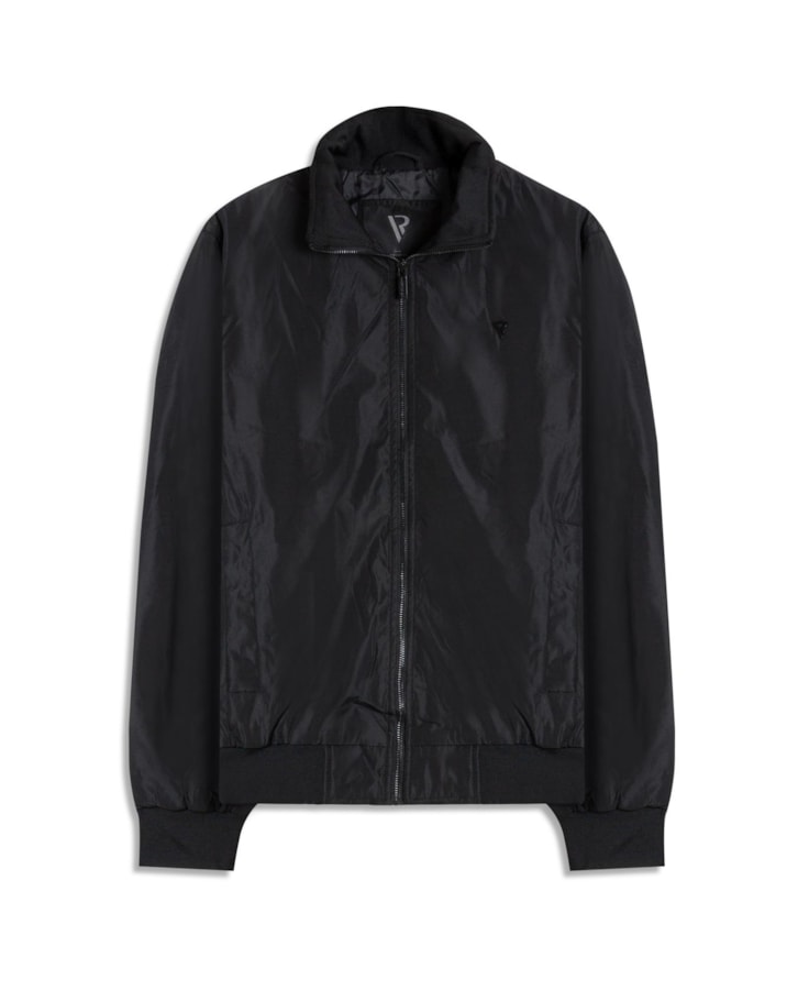 Jaqueta Padding Bomber Rib Pocket New Preto