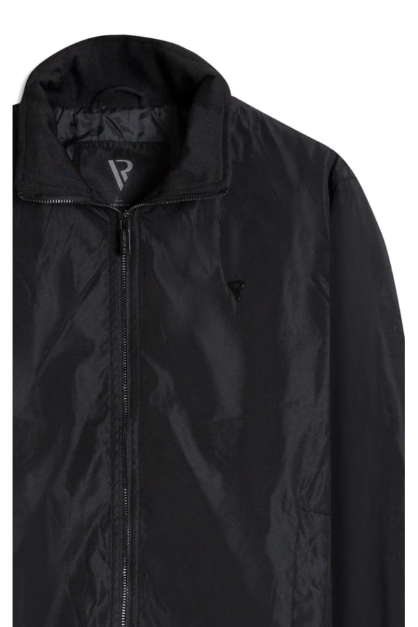 Jaqueta Padding Bomber Rib Pocket New Preto
