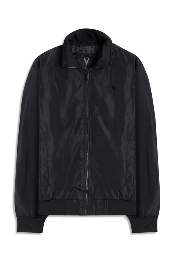 Jaqueta Padding Bomber Rib Pocket New Preto