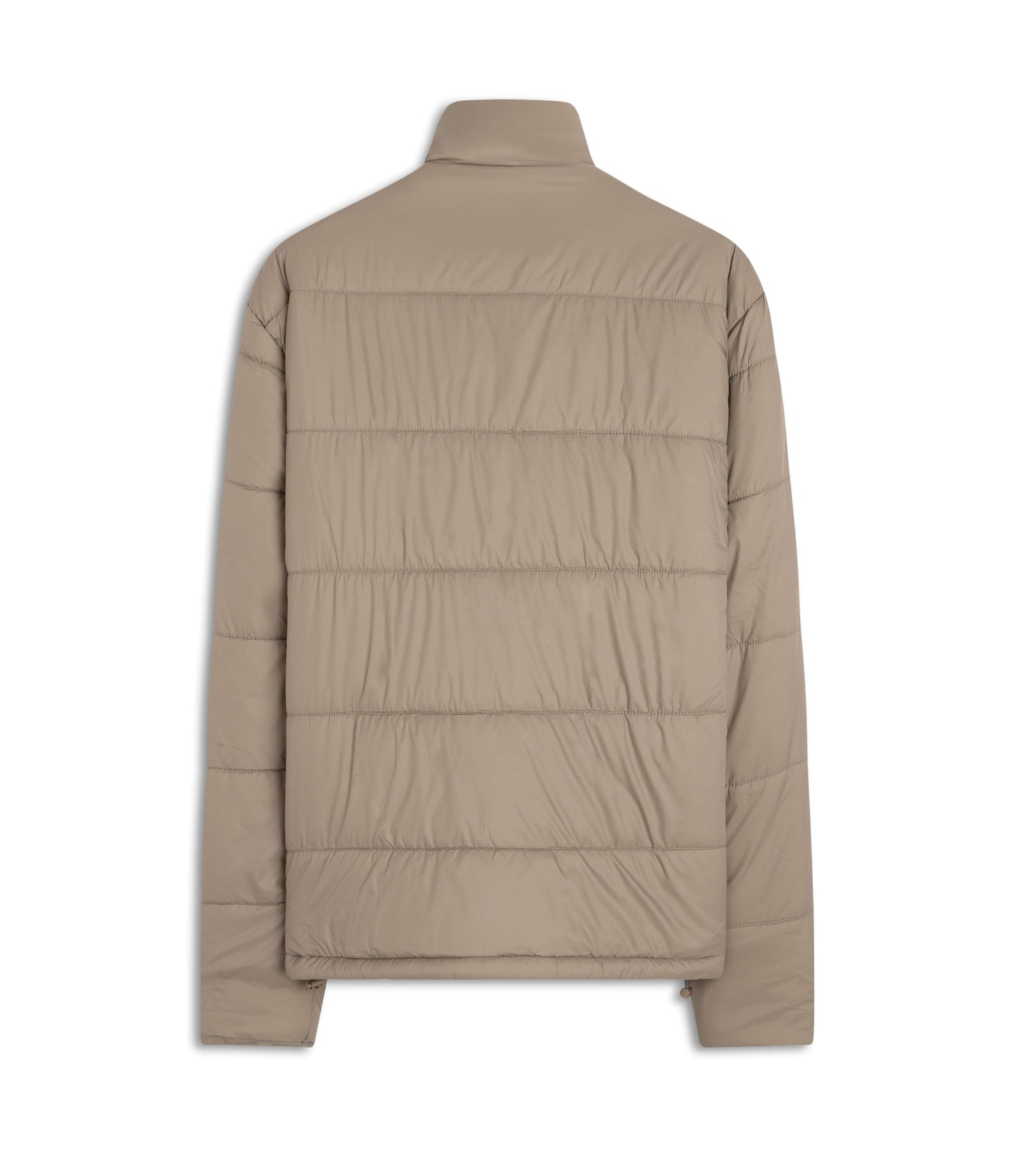 Jaqueta Puffer Bolsos Laterais Caqui