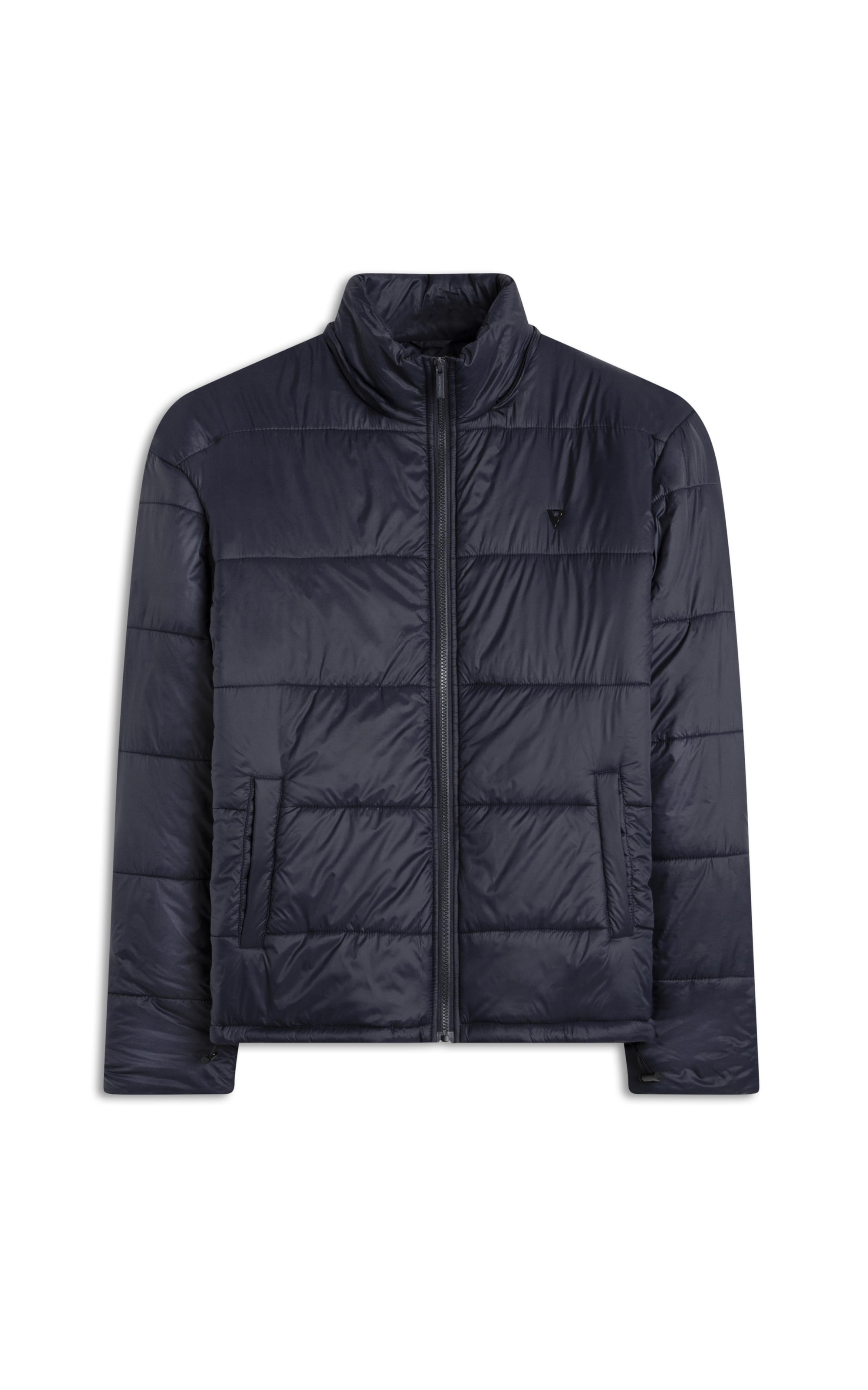 Jaqueta Puffer Bolsos Laterais Dark Navy