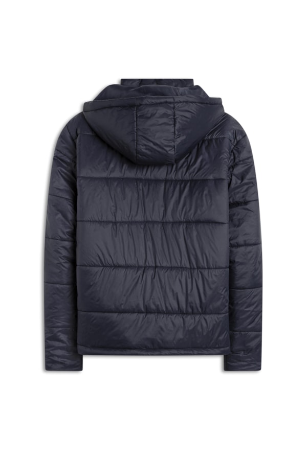Jaqueta Puffer Bolsos Laterais Dark Navy