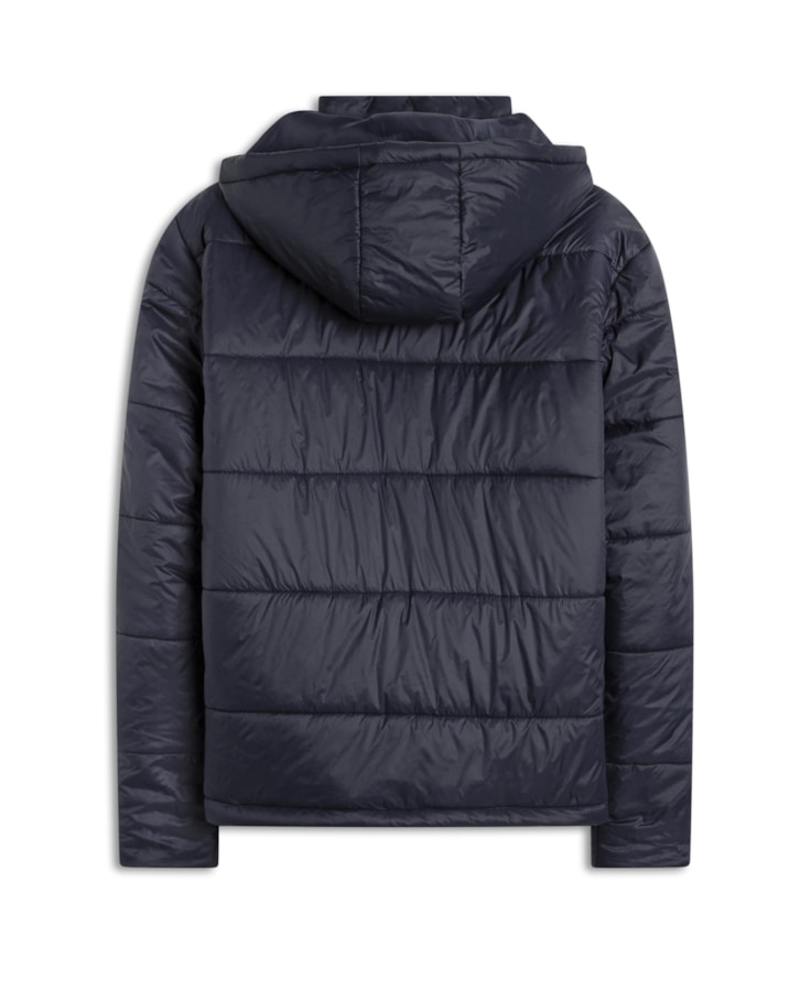 Jaqueta Puffer Bolsos Laterais Dark Navy
