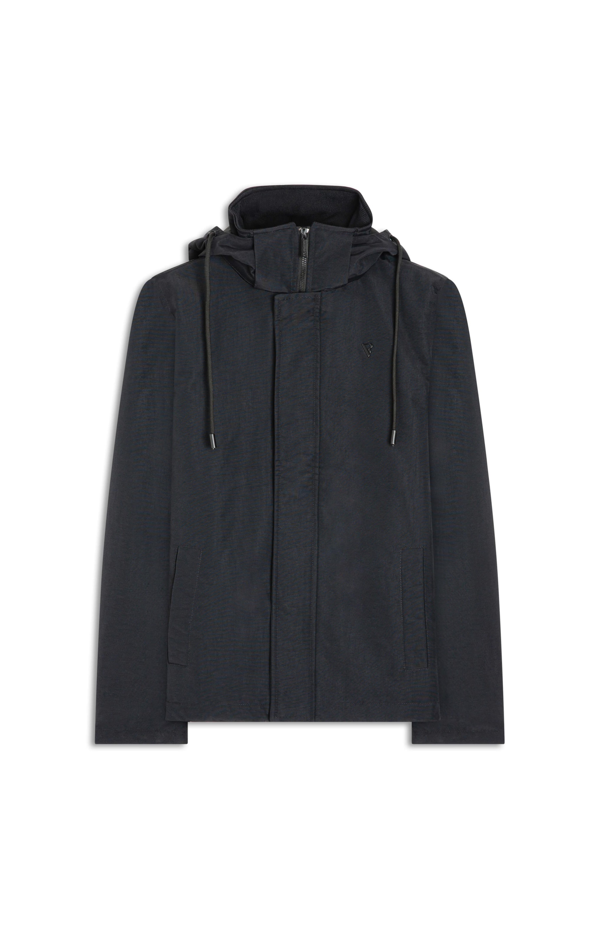 Jaqueta Ribbon Com Capuz Preto