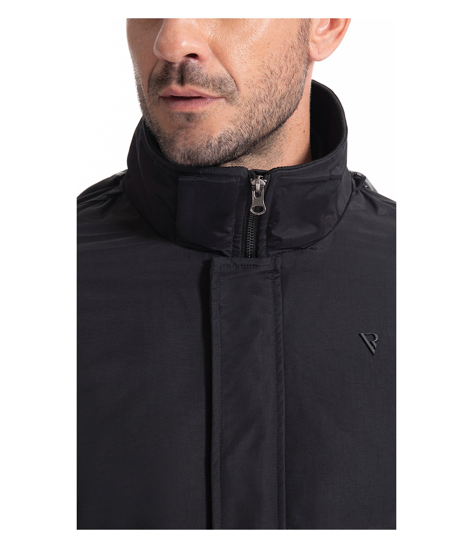Jaqueta Ribbon Com Capuz Preto