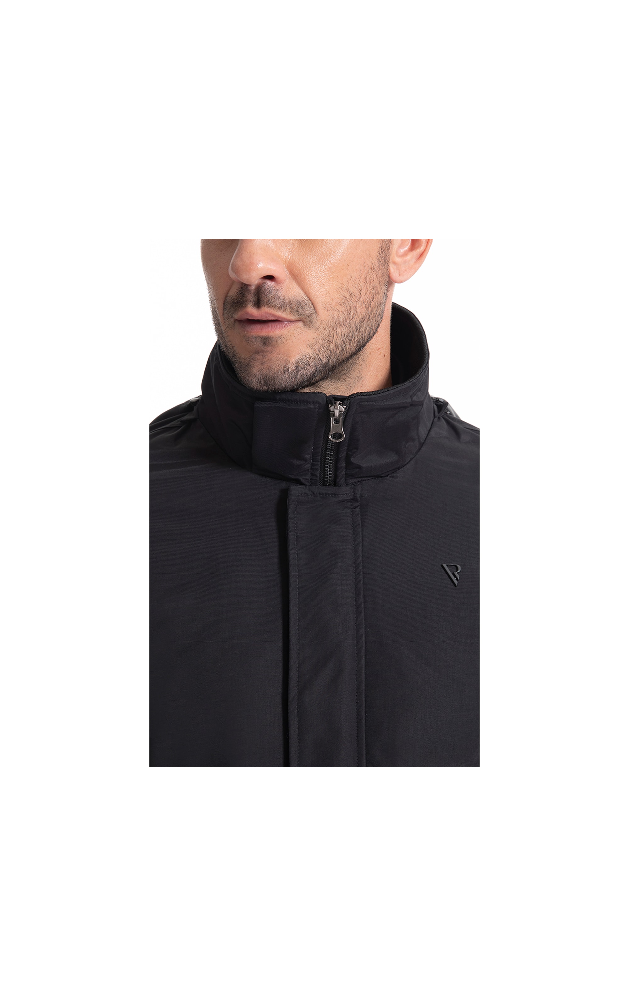 Jaqueta Ribbon Com Capuz Preto