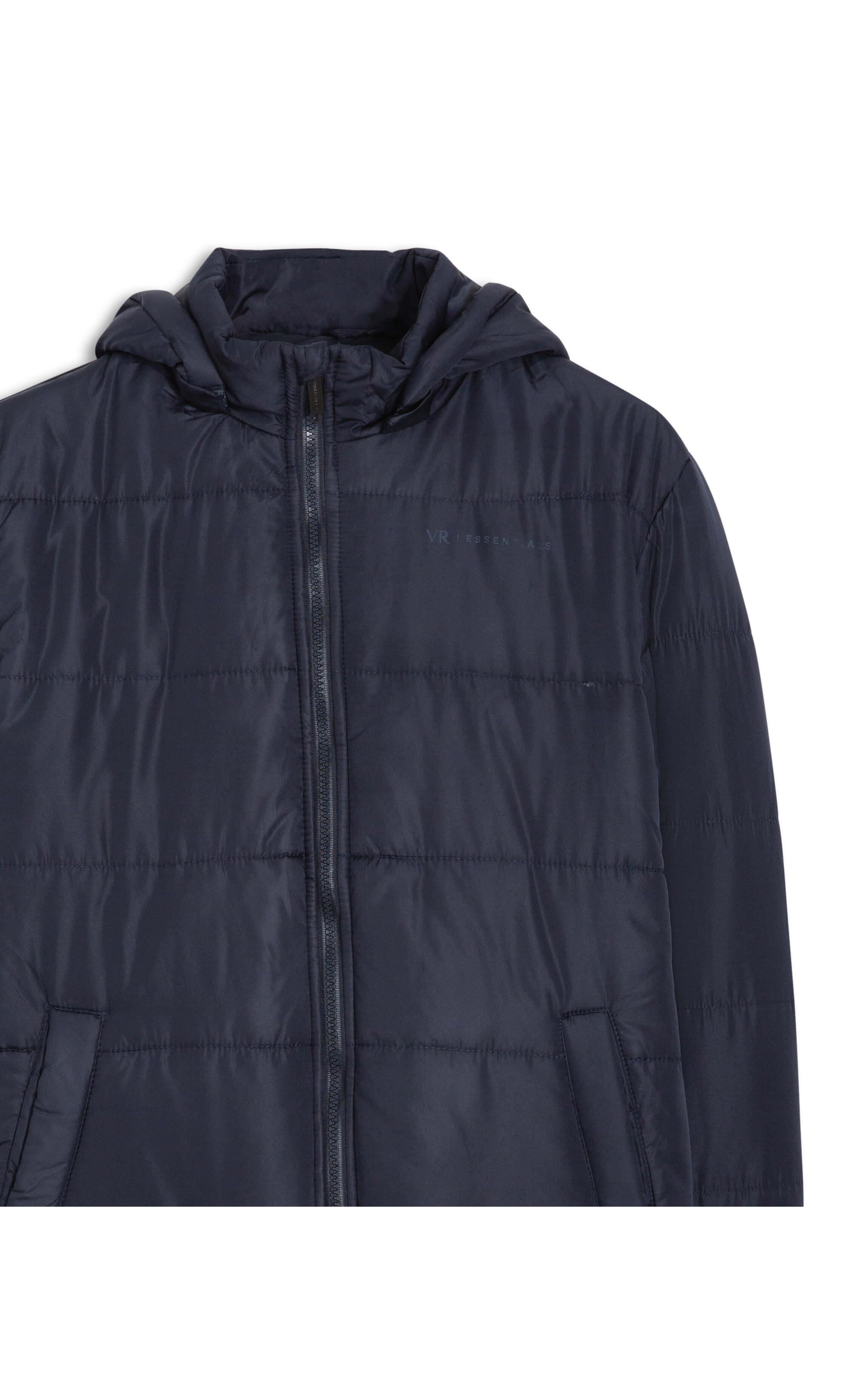 Jaqueta Ribbon Hood Dark Navy