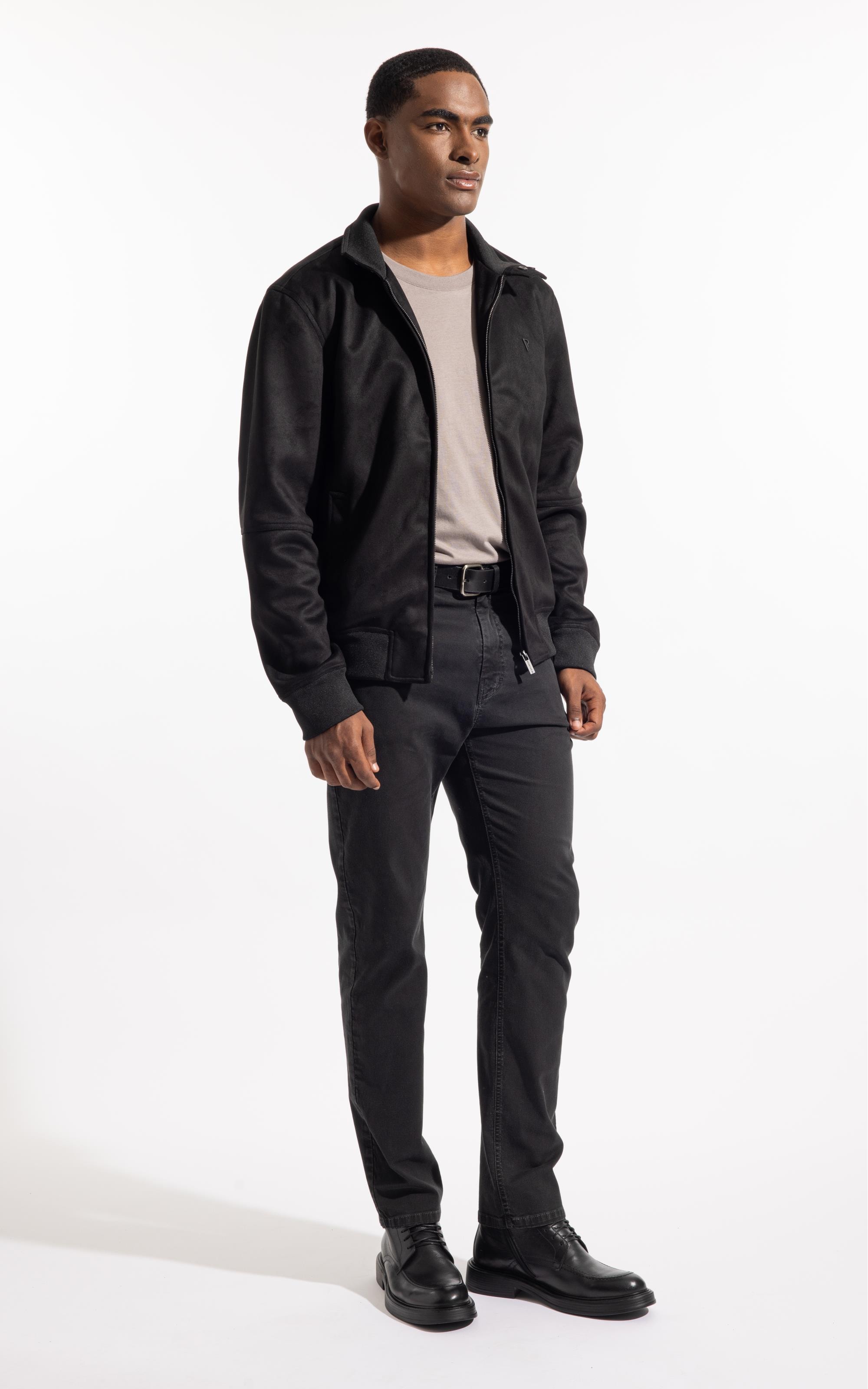 Jaqueta River Suede Preto