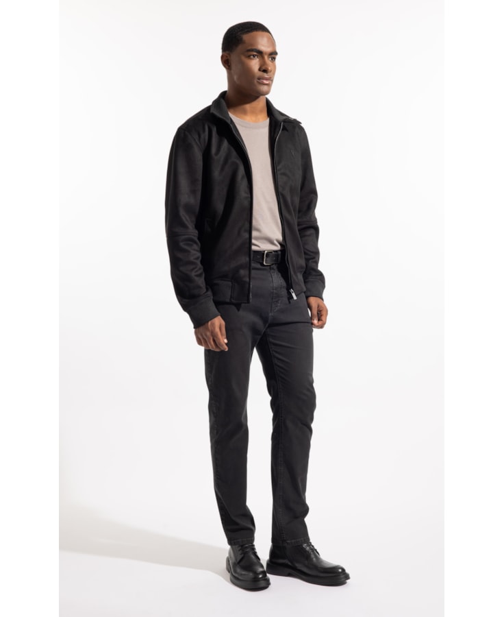 Jaqueta River Suede Preto