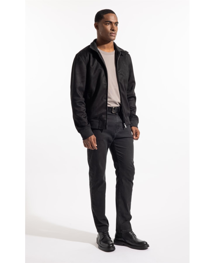 Jaqueta River Suede Preto