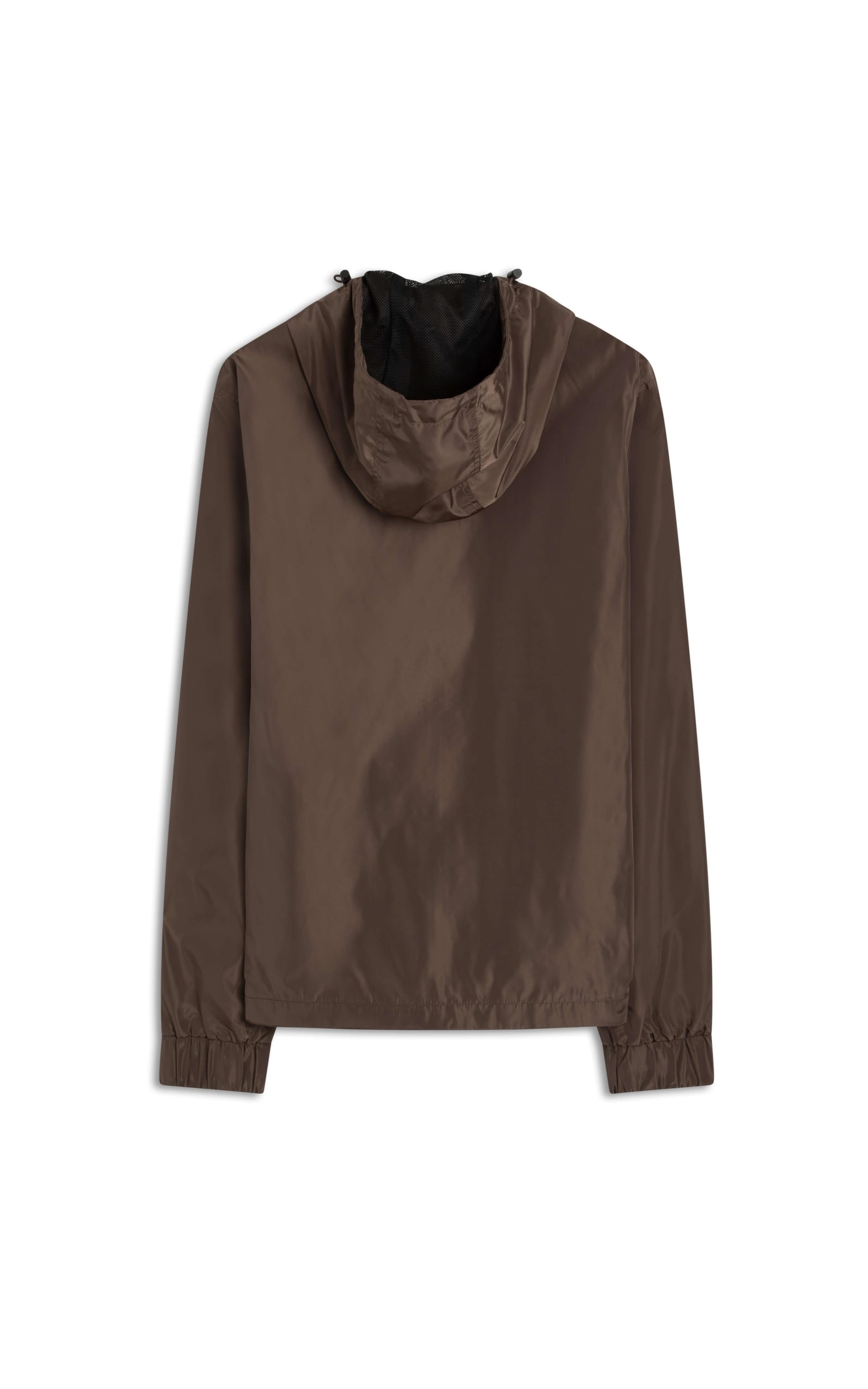 Jaqueta Tecno Bomber Com Capuz Cafe