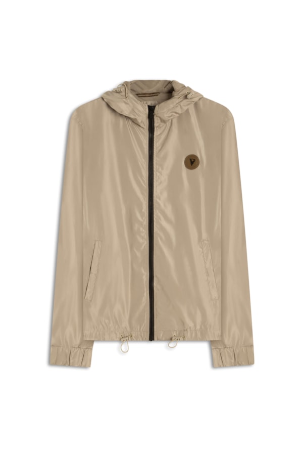 Jaqueta Tecno Bomber Com Capuz Caqui