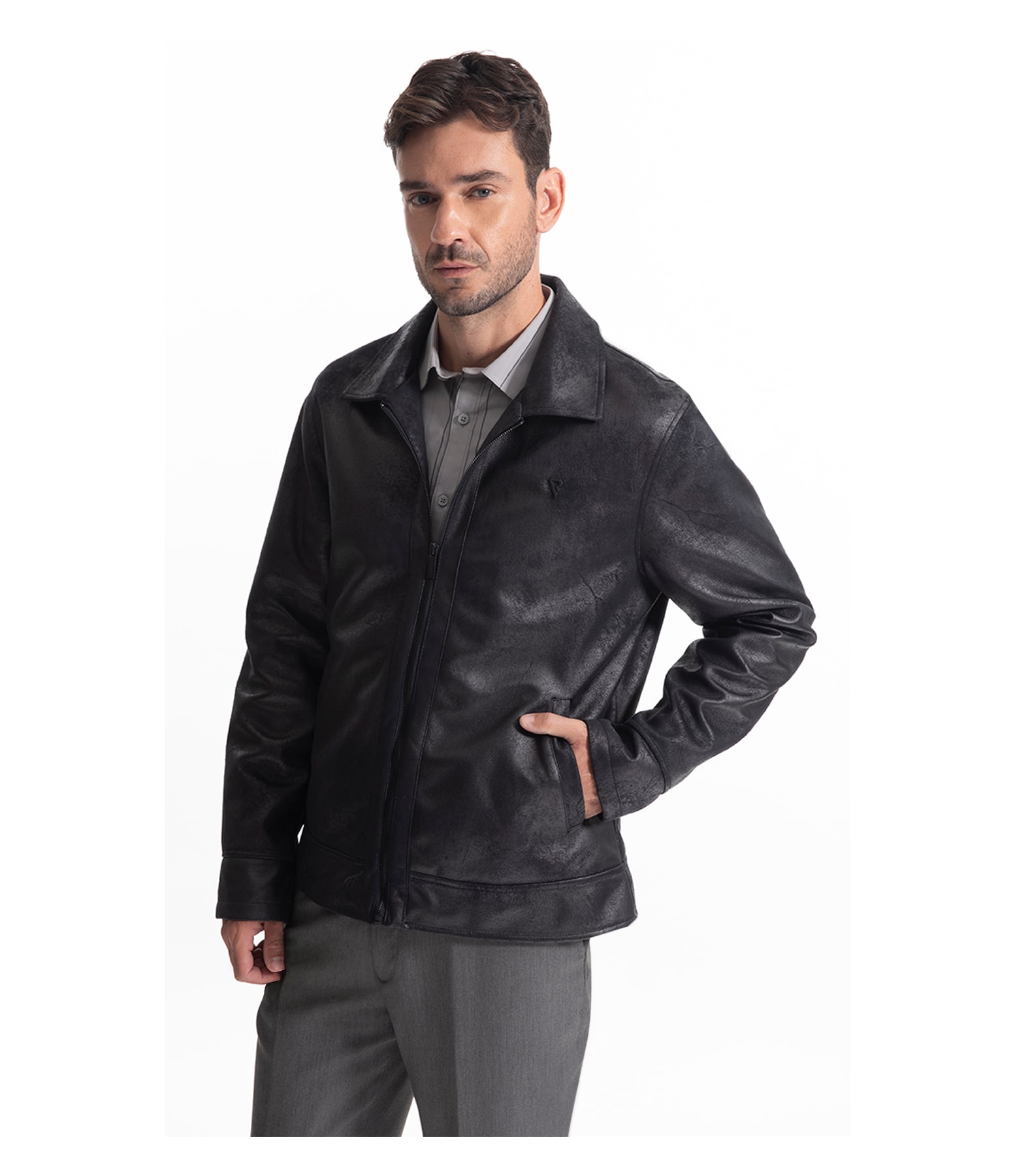 Jaqueta Vintage New Aviator Preto